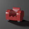 red lego armchair