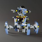 custom lego crab mech building model