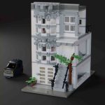 lego row house modular building instructions