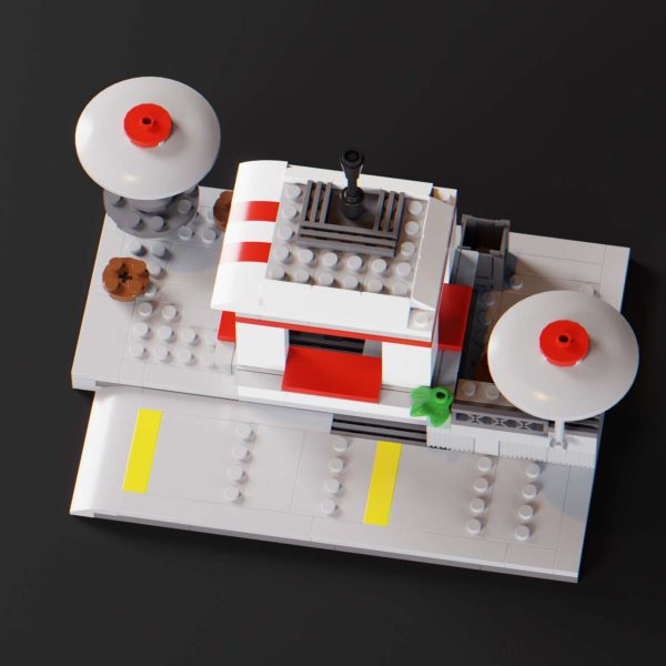 top view of Classic LEGO Drive Thru Diner