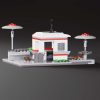 back view of Classic LEGO Drive Thru Diner