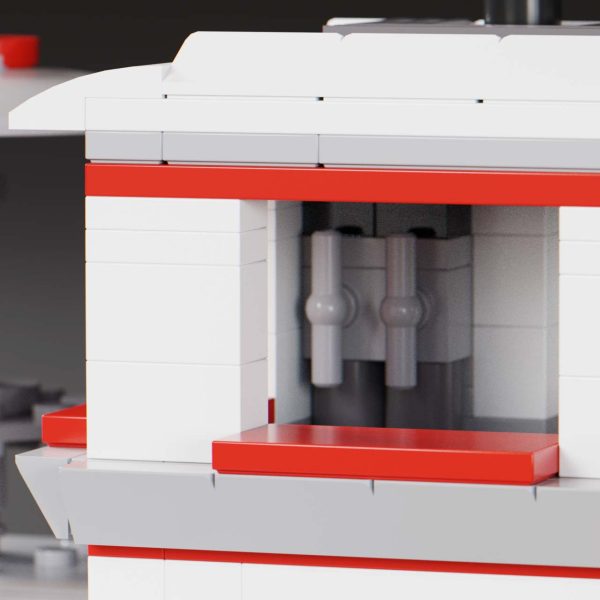 close up interior Classic LEGO Drive Thru Diner