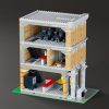 side view custom lego brick bank modular building
