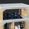 third floor of custom lego brick bank modular building