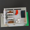 second floor top view custom lego brick bank modular building
