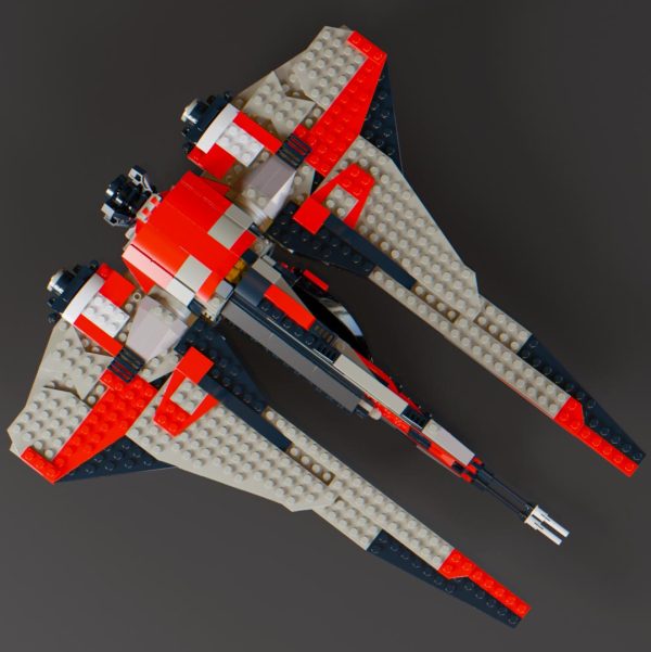 cockpit rotated custom lego instructions mandalorian transport star wars