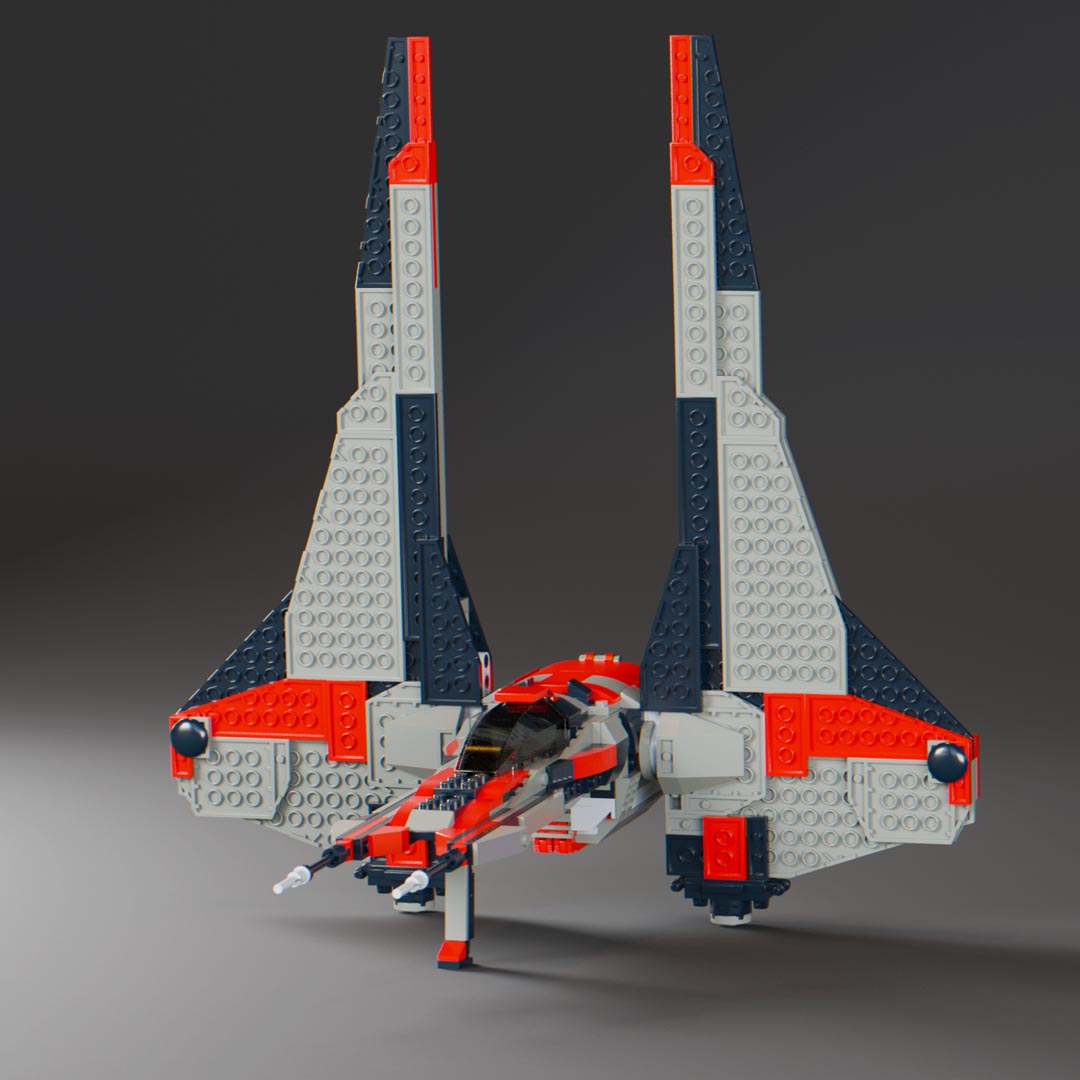 wings up custom lego instructions mandalorian transport star wars