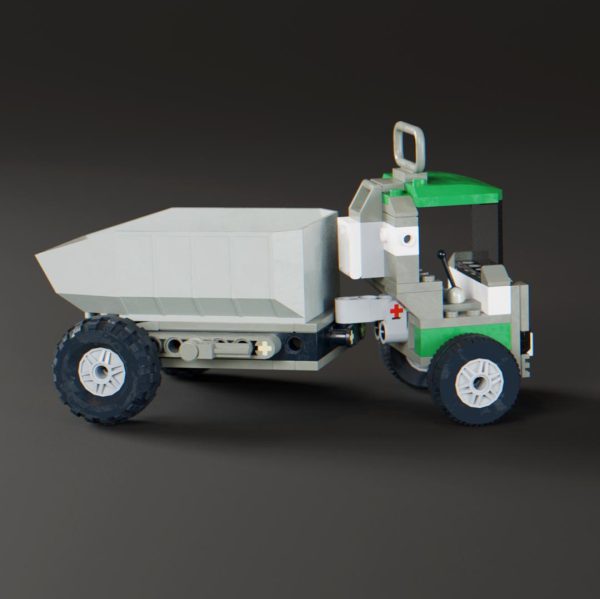 side view lego dump truck
