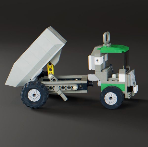 moc lego dump truck bed up