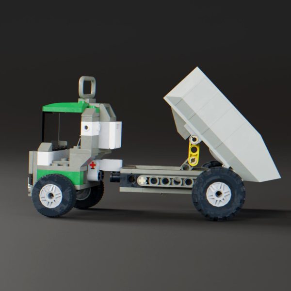 custom lego dump truck bed moves