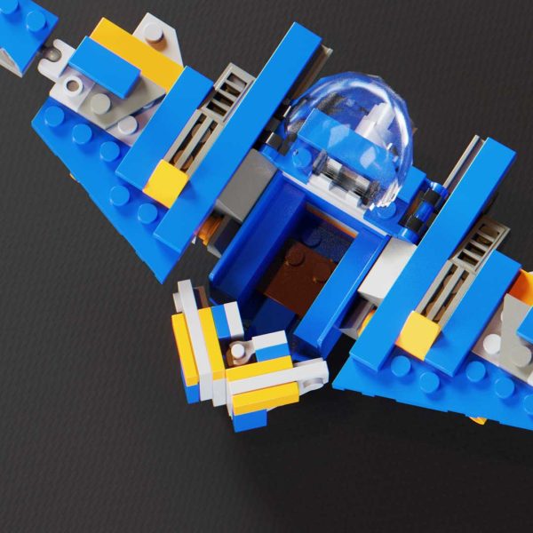 Guardians of the galaxy milano lego cockpit open