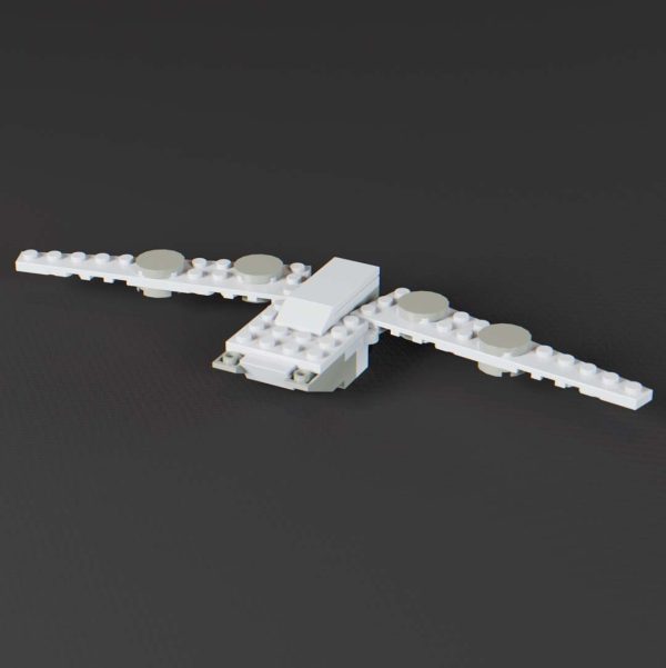 wings open Nebula Heist dropship moc instrucitons
